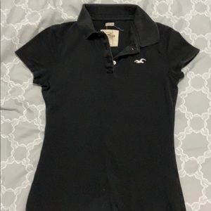 Hollister black polo
